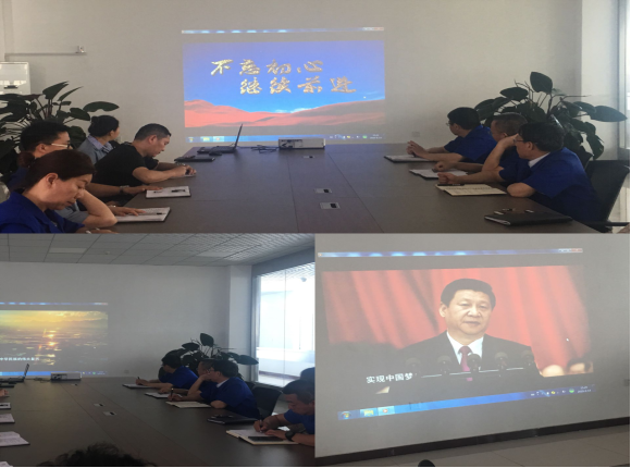 天山制藥黨支部組織黨員觀看 “不忘初心、繼承前進”專題教育片